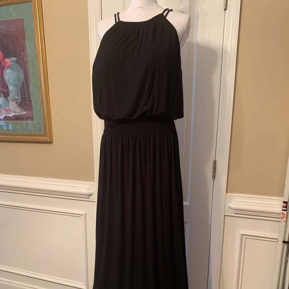 Black maxi dress